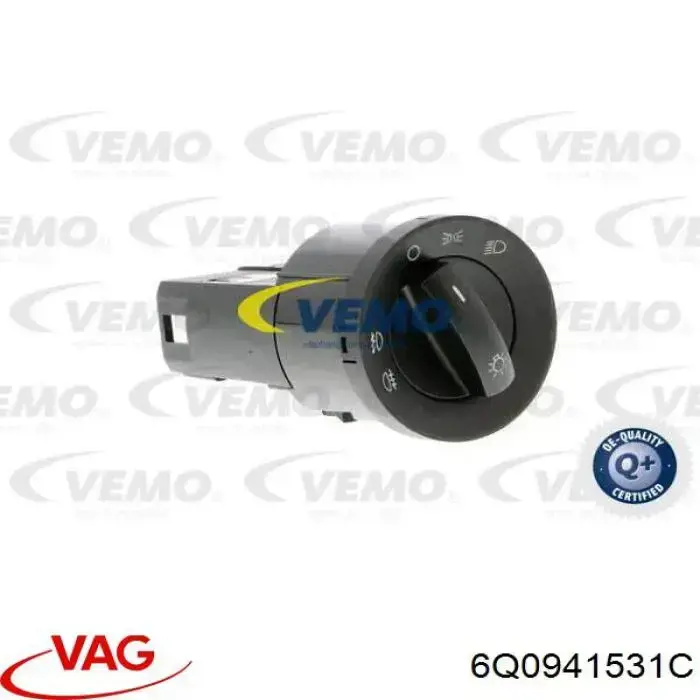 Купить 6Q0941531C VAG Переключатель света фар на "торпедо"
