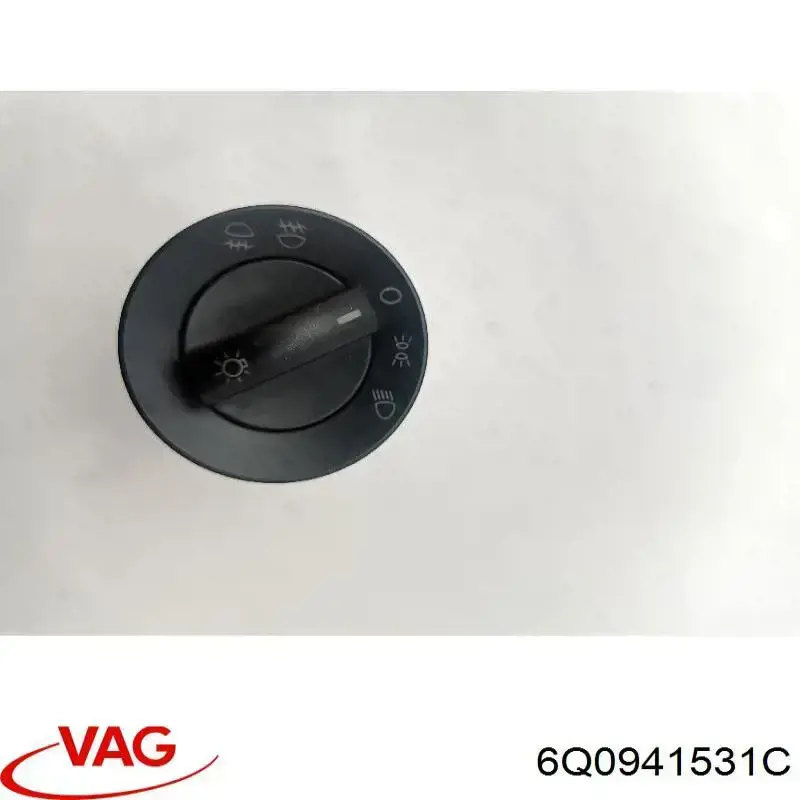 Переключатель света фар на "торпедо" VAG 6Q0941531C