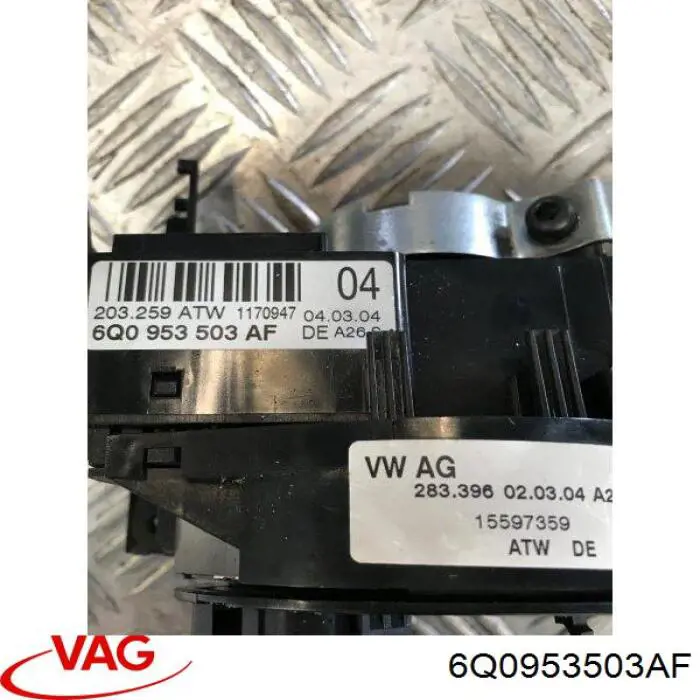 Подрулевой переключатель 6Q0953503AF VAG