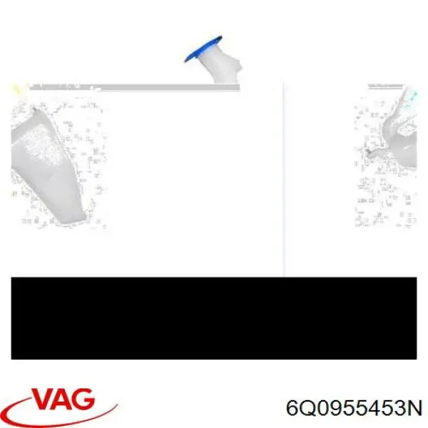 Бачок омывателя лобового стекла VAG 6Q0955453N цена, от 12.44 USD