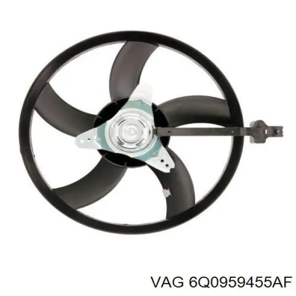 Купить 6Q0959455AF VAG Электровентилятор охлаждения в сборе (мотор+крыльчатка)