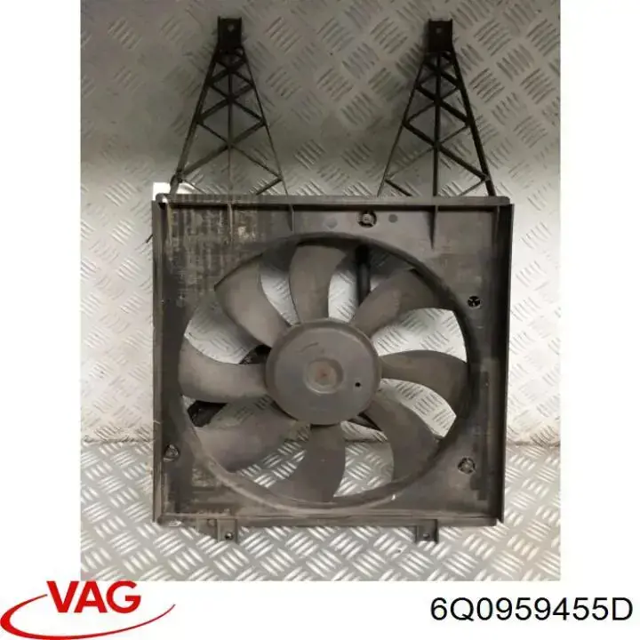 6Q0959455D VAG электровентилятор охлаждения в сборе (мотор+крыльчатка)