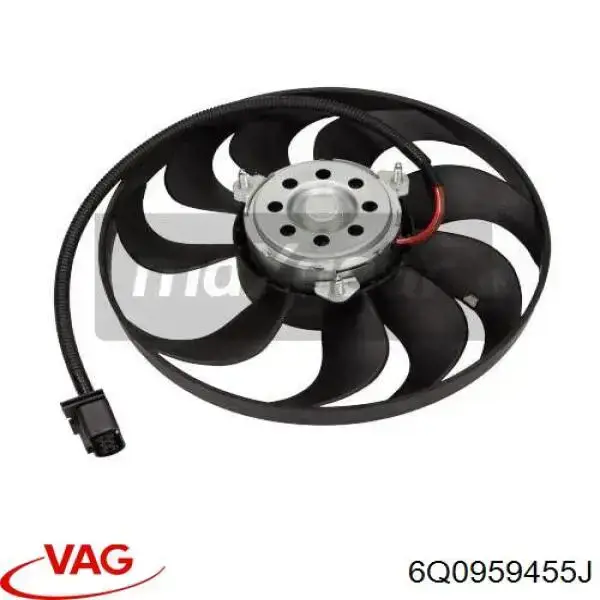 6Q0959455J VAG электровентилятор охлаждения в сборе (мотор+крыльчатка)