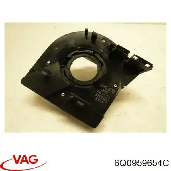 6Q0959654C VAG кольцо airbag контактное, шлейф руля