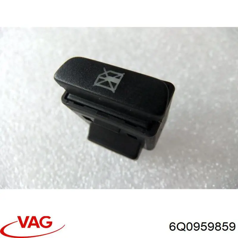 6Q0959859 VAG botão dianteiro esquerdo de ativação de motor de acionamento de vidro