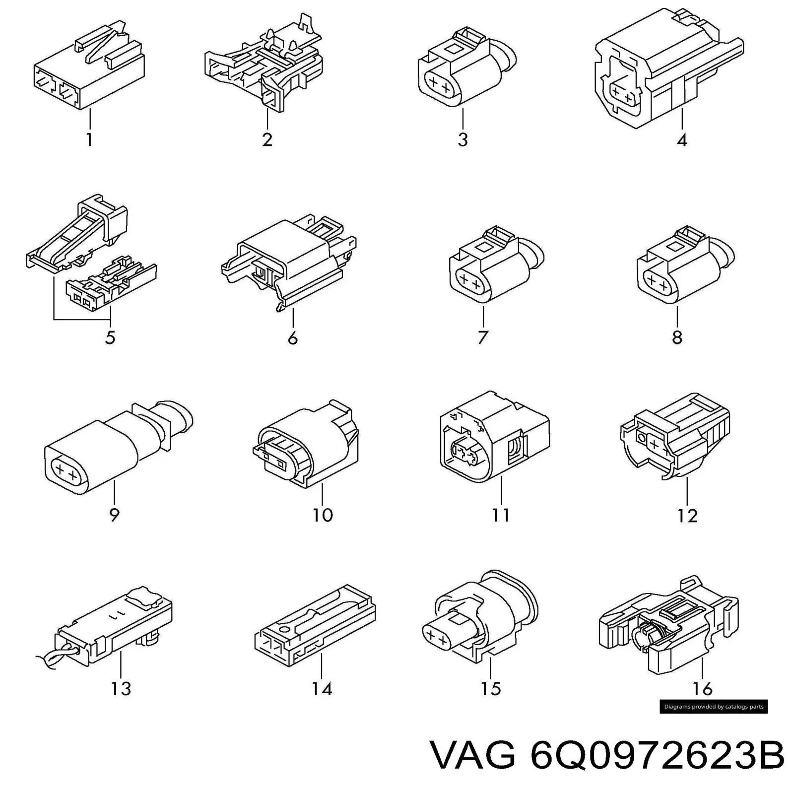  VAG 6Q0972623B цена, от 5.62 USD