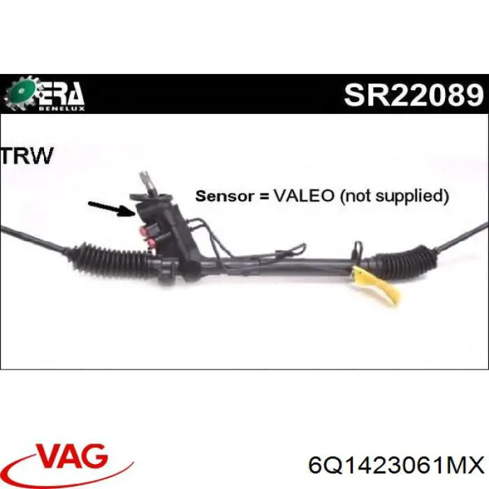 Купить 6Q1423061MX VAG Рулевая рейка