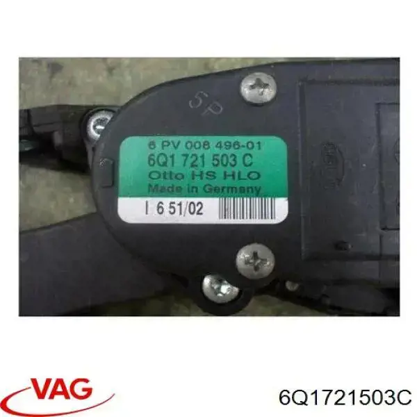 Педаль газа (акселератора) VAG 6Q1721503C цена, от 12.67 USD