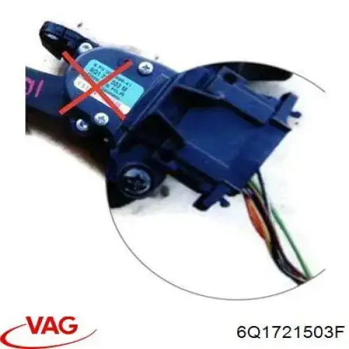 6Q1721503F VAG pedal de gás (de acelerador)