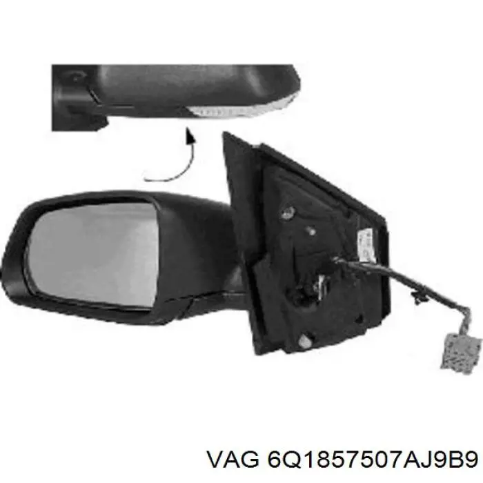 Зеркало левое VAN Wezel 5828817