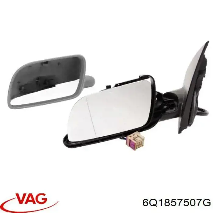 Левое боковое зеркало 6Q1857507G VAG