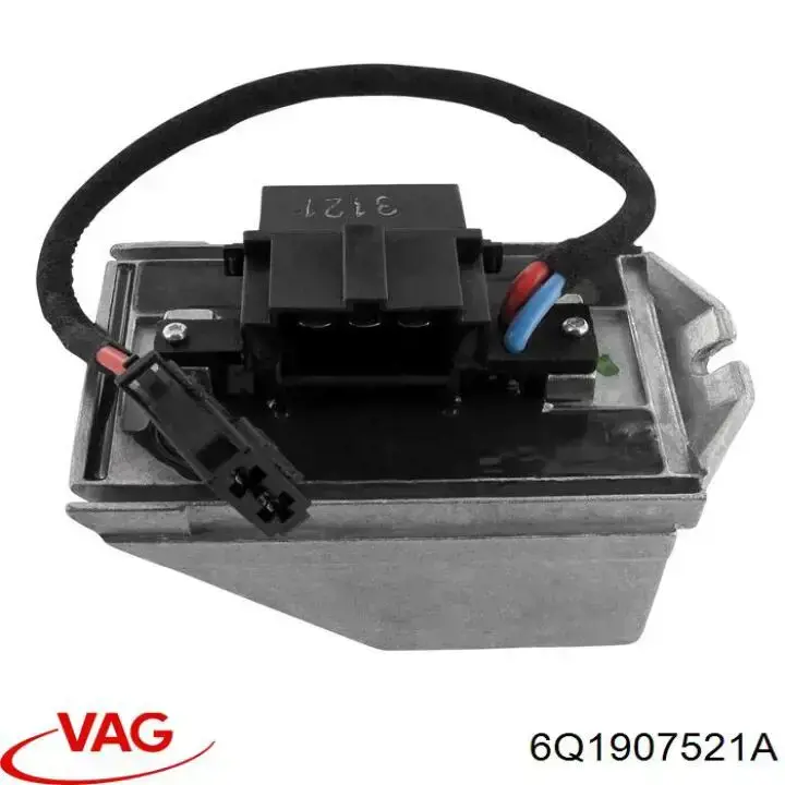 Резистор (сопротивление) вентилятора печки (отопителя салона) VAG 6Q1907521A