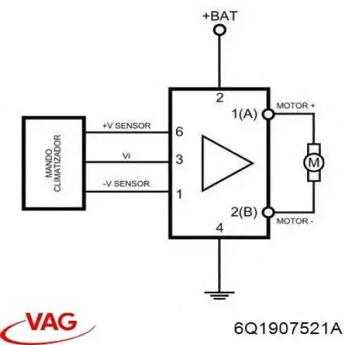 Реле отопителя VAG 6Q1907521A цена, от 37.55 USD