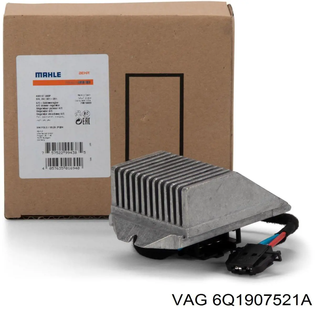 Реле отопителя VAG 6Q1907521A цена, от 37.55 USD