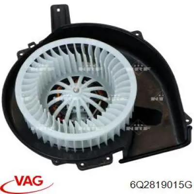 Купить 6Q2819015G VAG Электродвигатели (электродвигатель отопителя) или розетка прицепа штепсельная