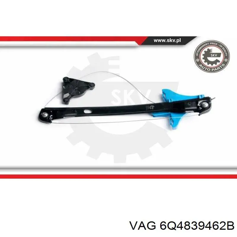 Механизм стеклоподъемника двери задней, правой VAG 6Q4839462B цена, от 37.77 USD