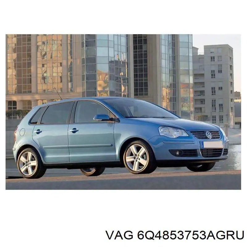 Молдинг двери задней левой VAG 6Q4853753AGRU цена, от 17.56 USD