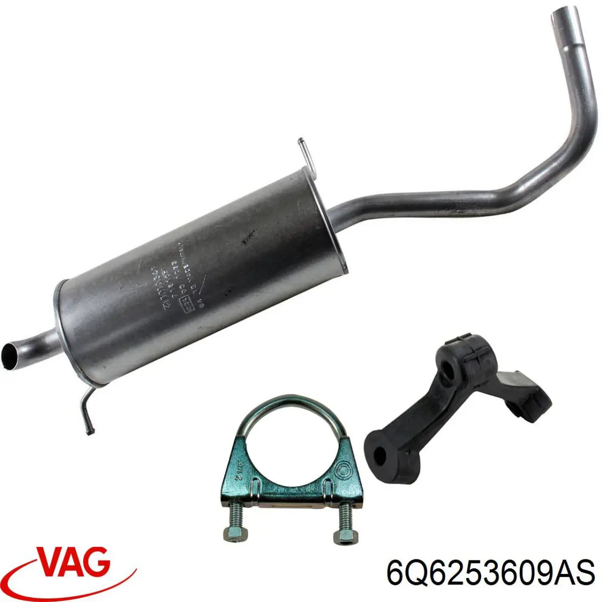 Купить 6Q6253609AS VAG Глушитель задний