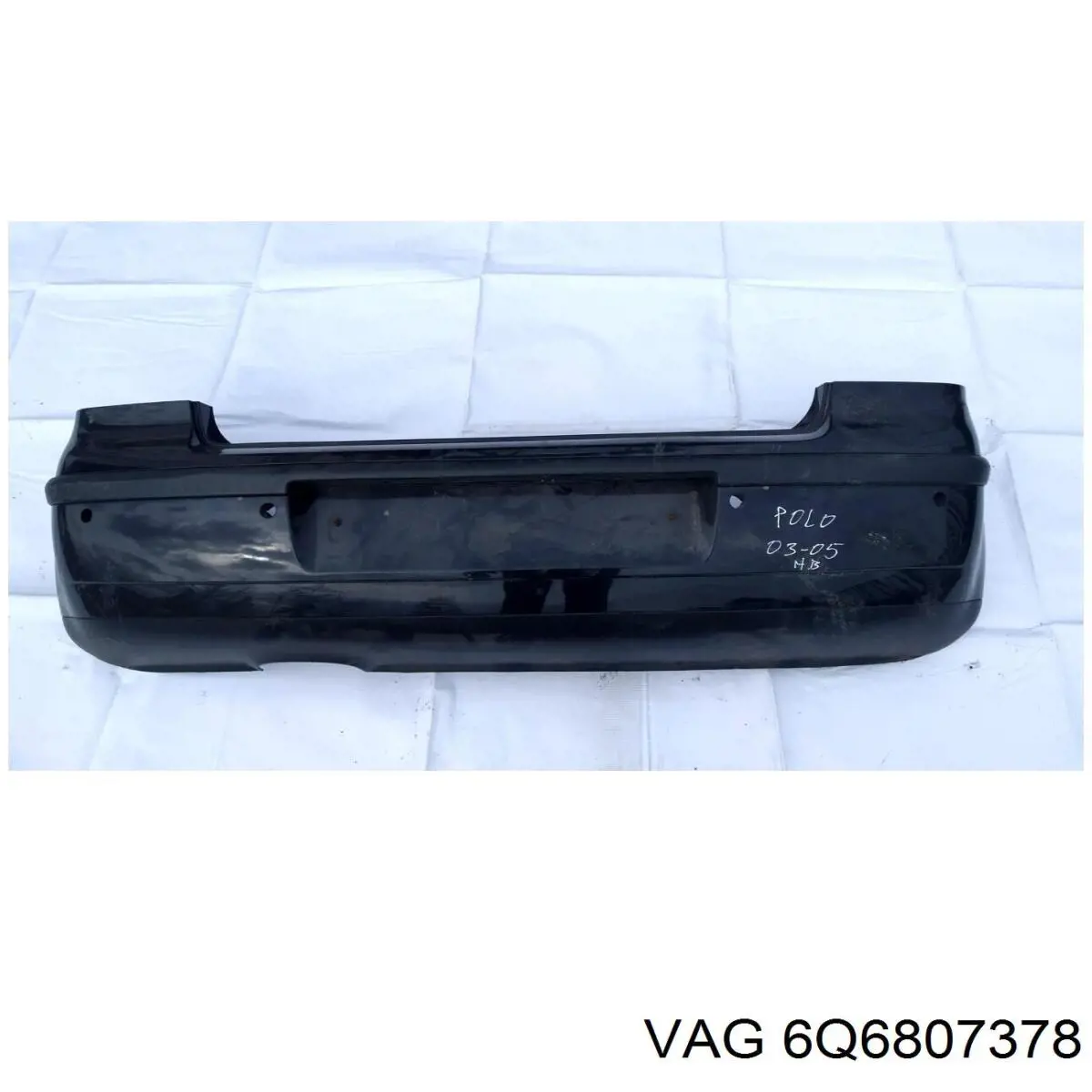 Направляющая заднего бампера правая 6Q6807378 VAG