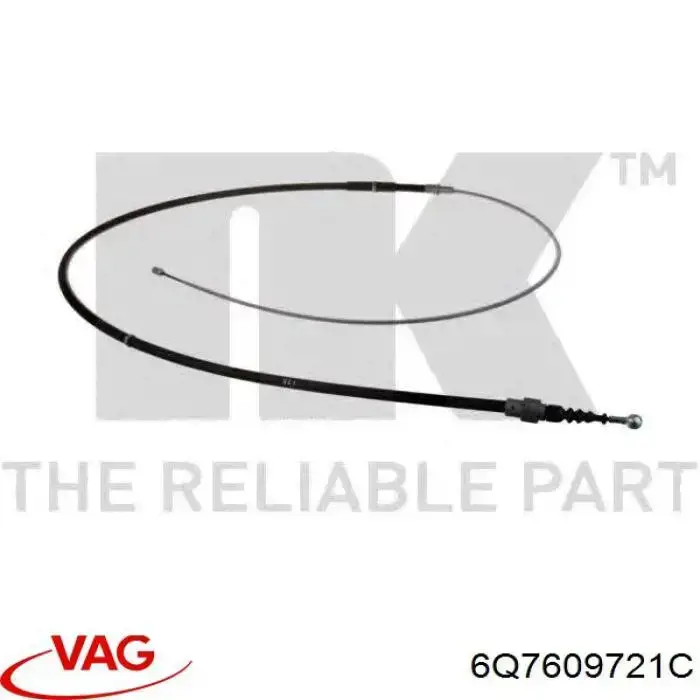 Задний трос ручника VAG 6Q7609721C цена, от 8.78 USD
