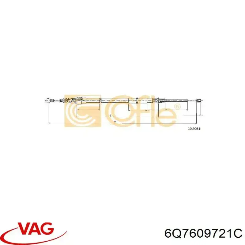 Купить 6Q7609721C VAG Тормоз стояночный
