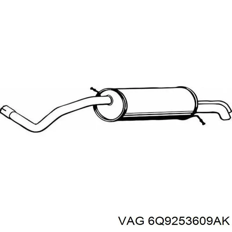 Выхлоп задний VAG 6Q9253609AK цена, от 53.13 USD
