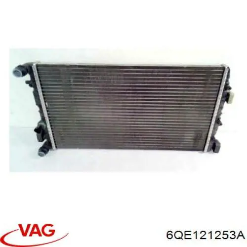 Радиатор охлаждения двигателя VAG 6QE121253A цена, от 41.84 USD