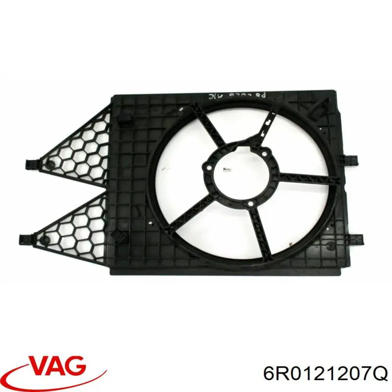 6R0121207Q VAG difusor do radiador de esfriamento