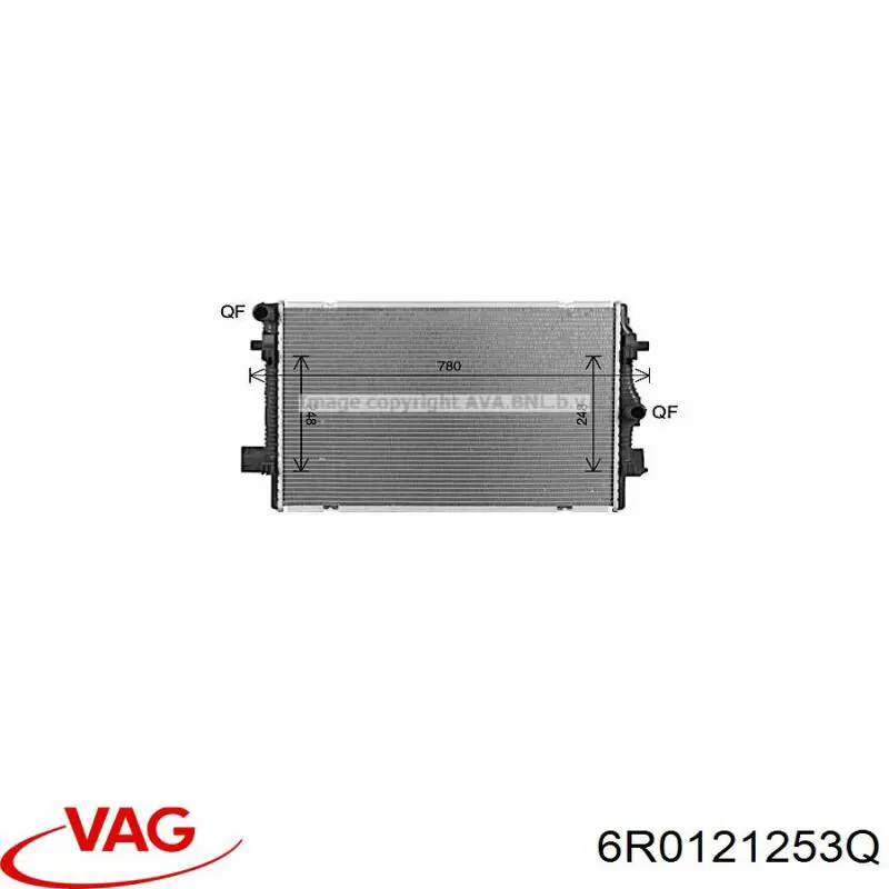 6R0121253Q VAG Радиатор основной