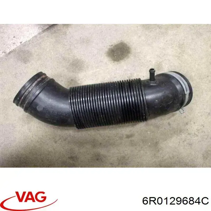 6R0129684C VAG Tubo flexible de aspiración, salida del filtro de aire original y equivalente