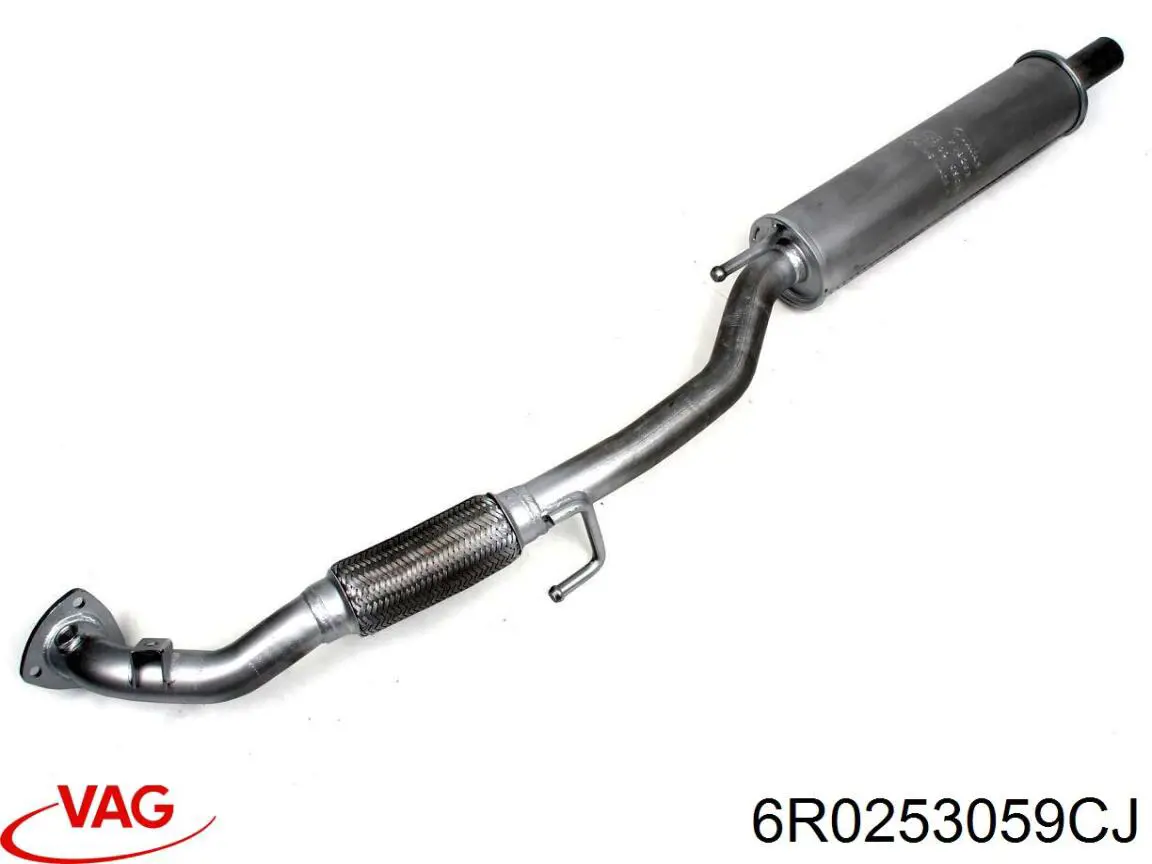 6Q0254501L VAG tubo de admissão dianteiro (calças do silenciador)