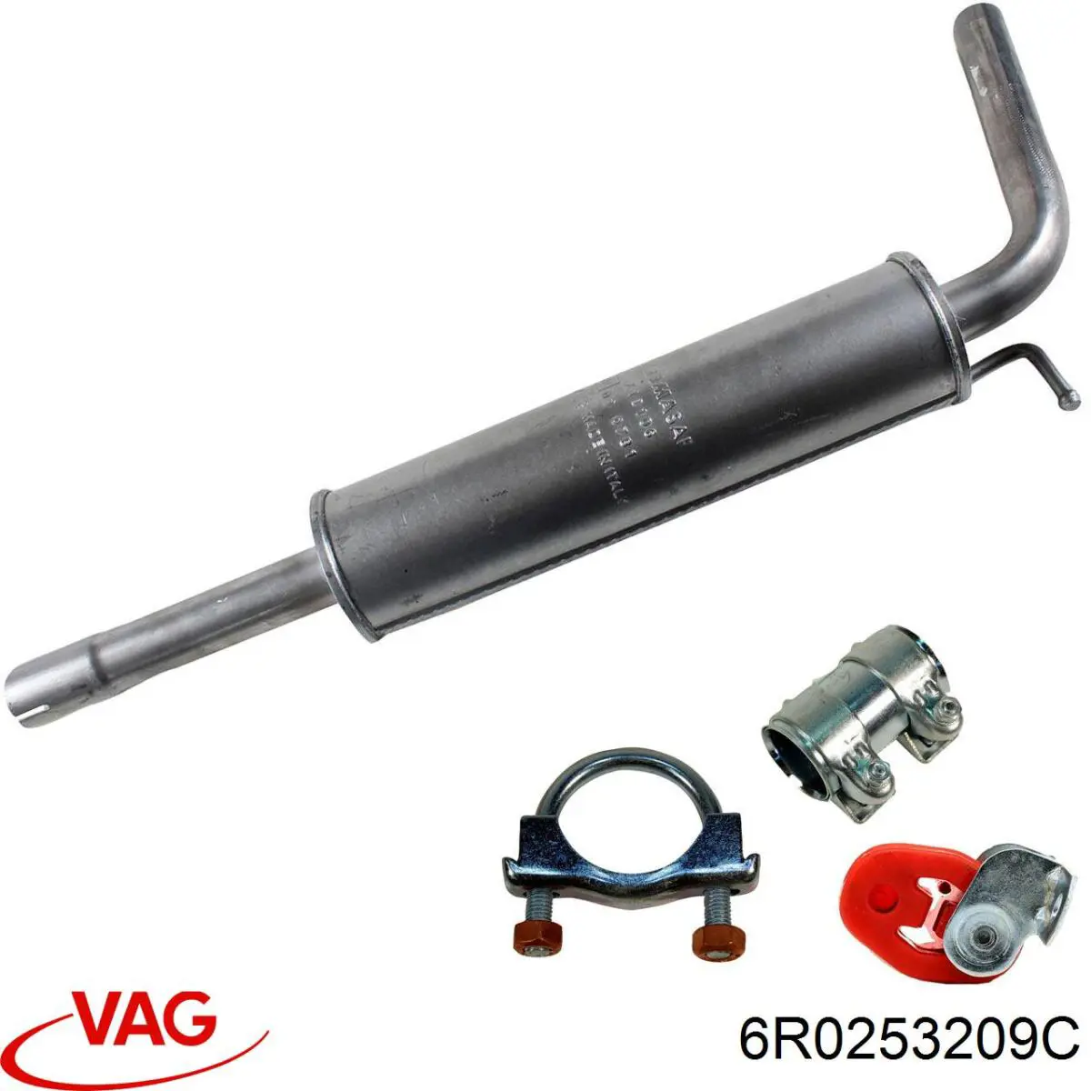 Купить 6R0253209C VAG Выхлоп центральный