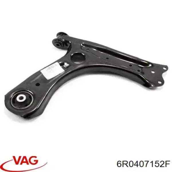 6R0407152F VAG braço oscilante inferior direito de suspensão dianteira