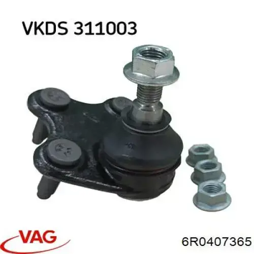6R0407365 VAG Левая нижняя шаровая опора