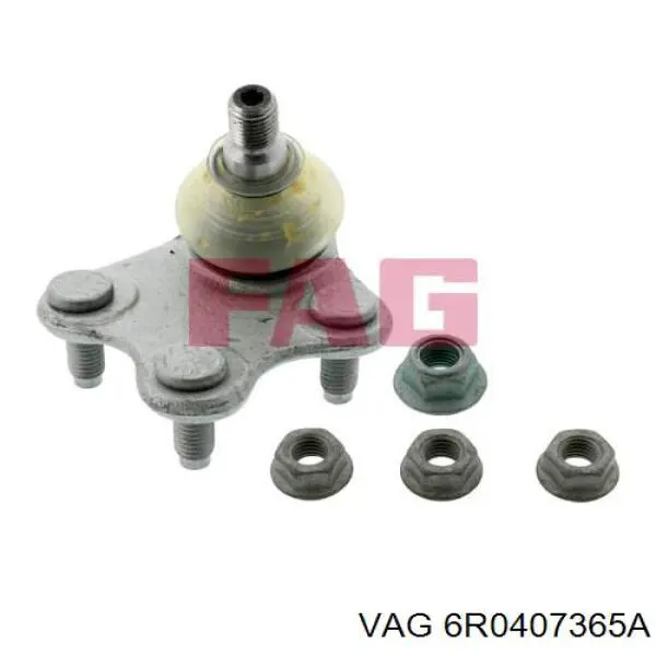 Нижняя левая шаровая опора 6R0407365A VAG