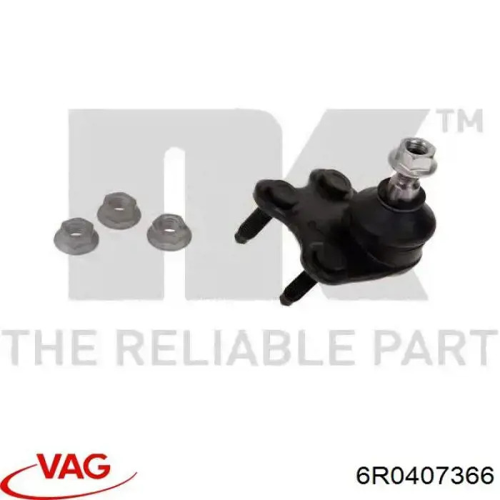 Нижняя правая шаровая опора 6R0407366 VAG