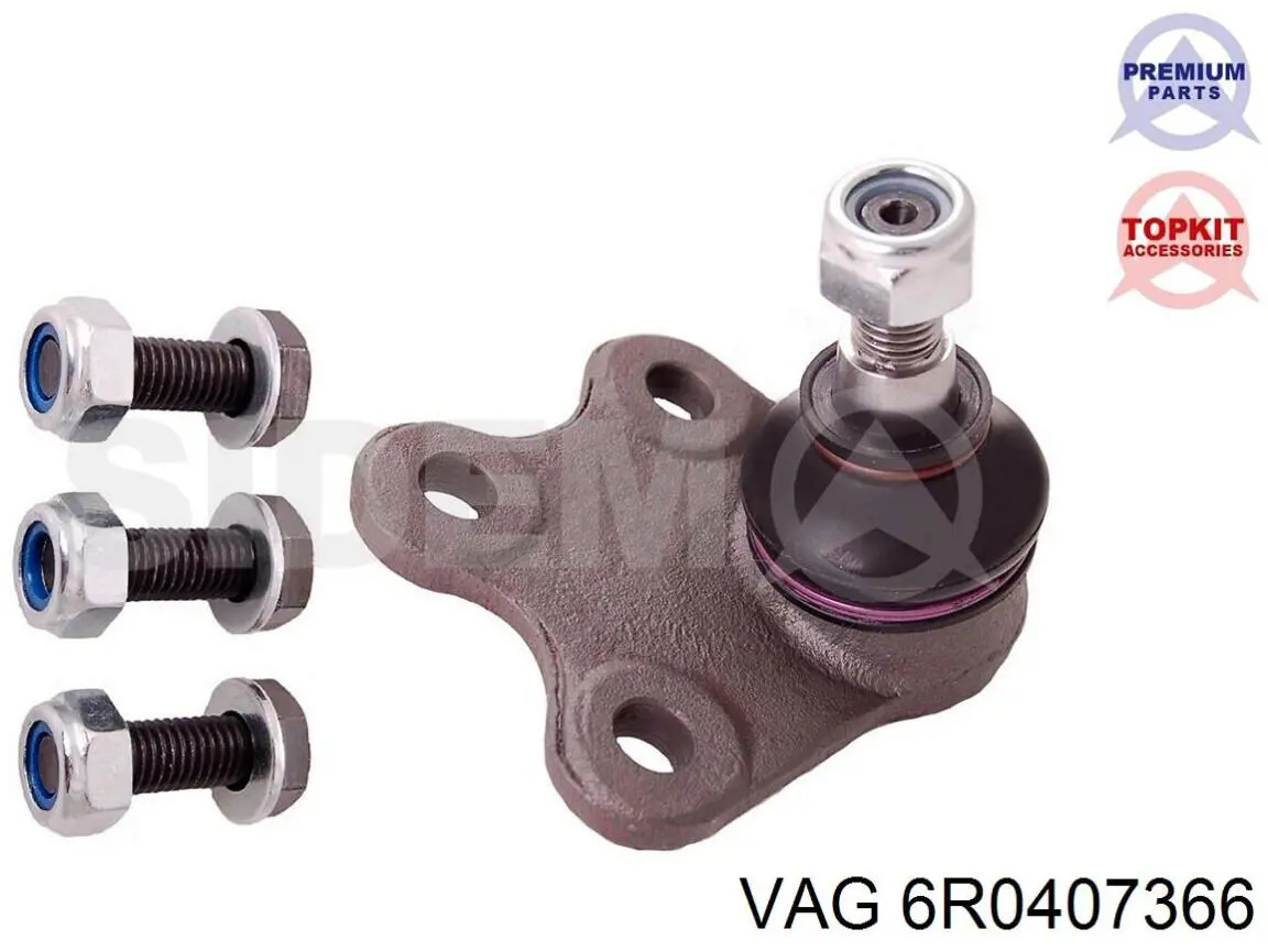 Нижняя правая шаровая опора VAG 6R0407366 цена, от 17.68 USD