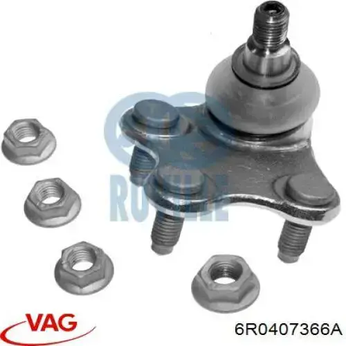 Шаровая опора правая нижняя  VAG 6R0407366A