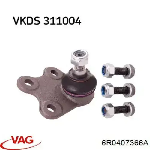 Купить 6R0407366A VAG Шаровая опора, нижняя, правая