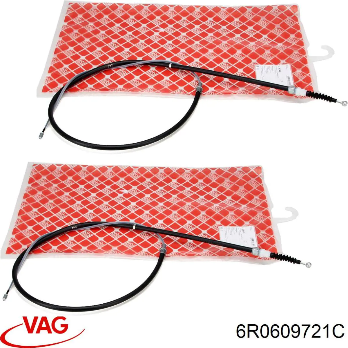 Задний трос ручника 6R0609721C VAG