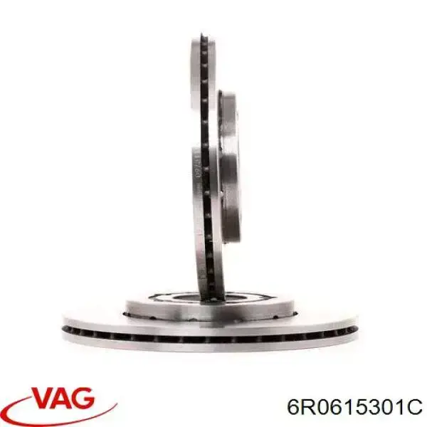 Передние тормозные диски 6R0615301C VAG