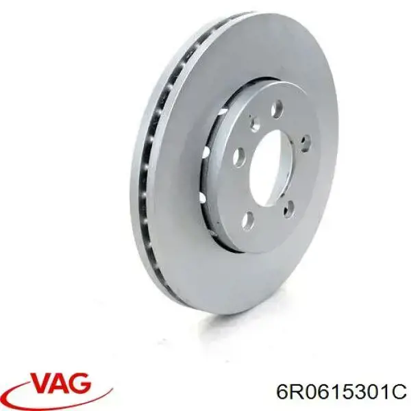 Freno de disco delantero 6R0615301C VAG/Audi