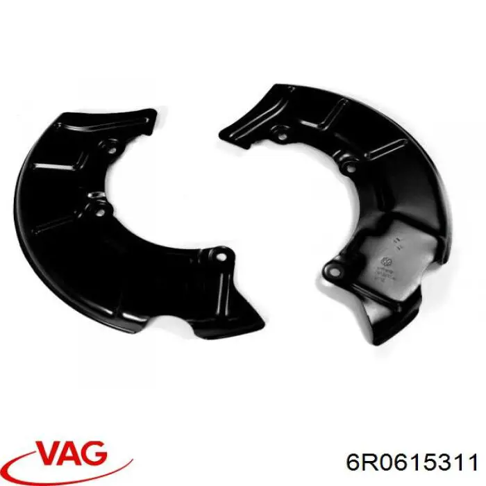 6R0615311 VAG proteção do freio de disco dianteiro esquerdo
