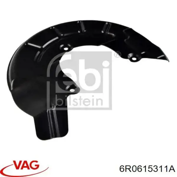 6R0615311A VAG защита тормозного диска переднего левого