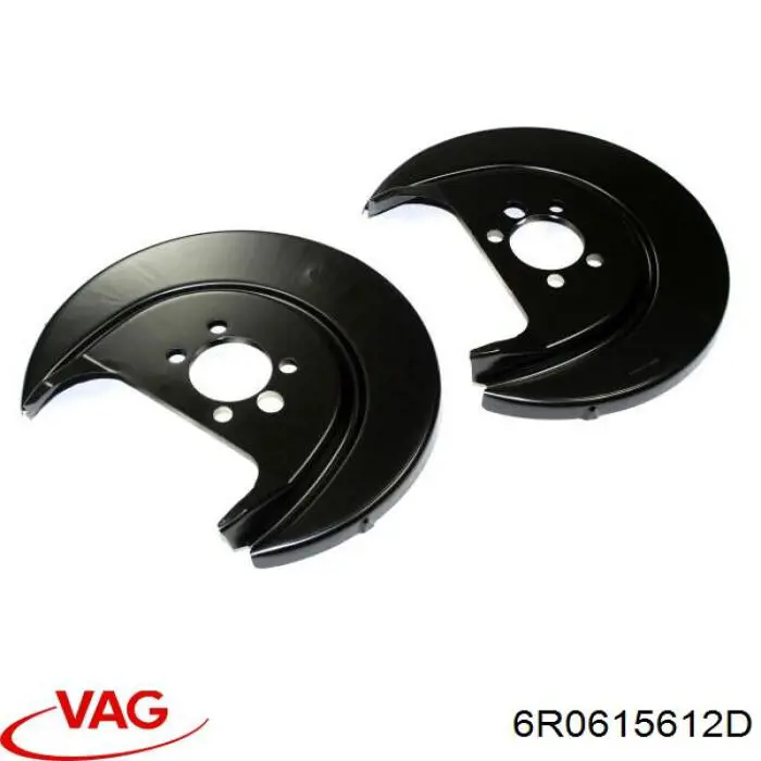 Chapa protectora contra salpicaduras, disco de freno trasero derecho 6R0615612D VAG/Skoda