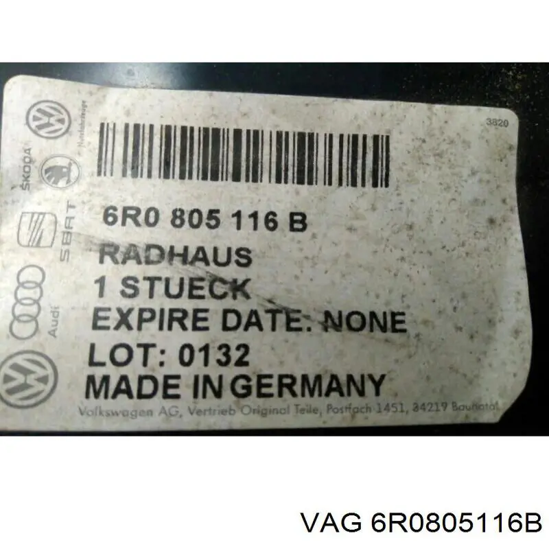 Купить 6R0805116B VAG Арка крыла переднего правого