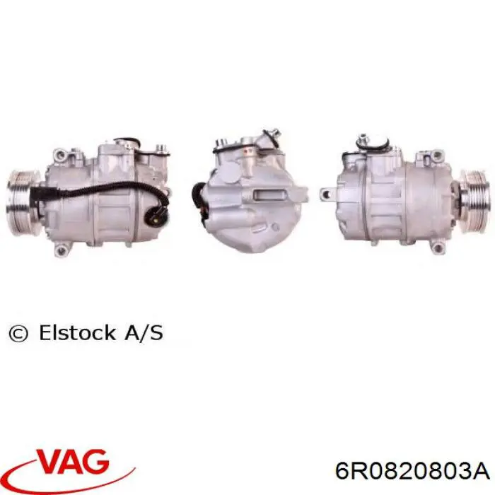 Компрессор кондиционера 6R0820803A VAG