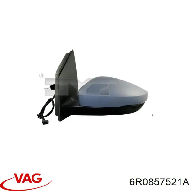 Купить 6R0857521A VAG Стекло зеркала заднего вида, левого