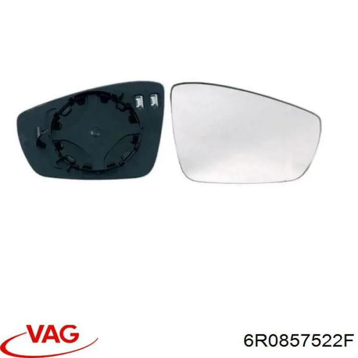 Зеркальный элемент зеркала заднего вида VAG 6R0857522F