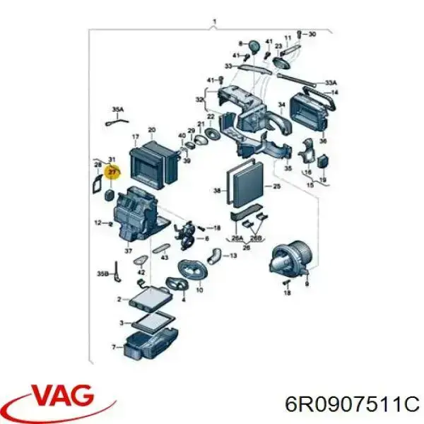 Compre 6R0907511C VAG Acionamento de comporta de forno